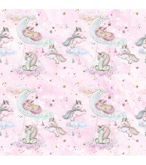 Fabric "Baby unicorn 1"