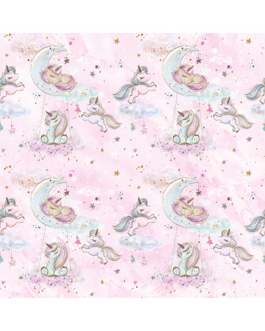 Fabric "Baby unicorn 1"