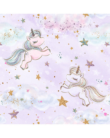 Fabric "Baby unicorn 4"