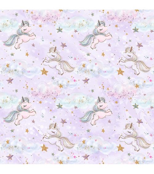 Fabric "Baby unicorn 4"