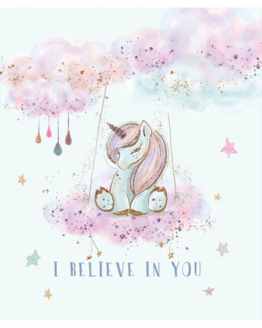 Baby unicorn 1 panel