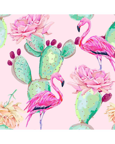 Cactus & flamingo 1