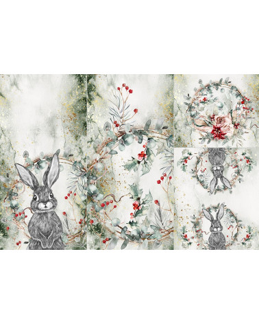 POLYESTER PANEL FÜR Schlafsack TROLLEY -Forest animal 1