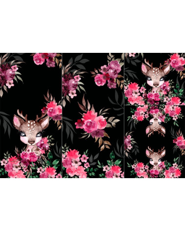 Panel for sleeping bag - Little forest deer