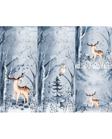 Panel for sleeping bag - Winter forest 2