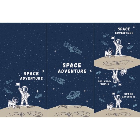 Panel na śpiworek - Space adventure 1