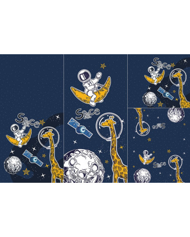 Panel for sleeping bag - Space adventure 2