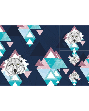 POLYESTER PANEL FÜR Schlafsack TROLLEY -Wild animals 1 GIRL