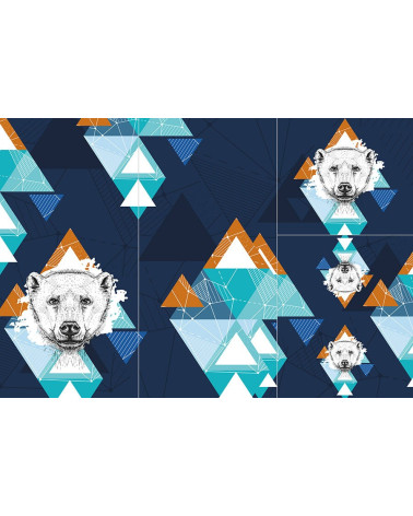 Panel for sleeping bag - Wild animals 2 BOY