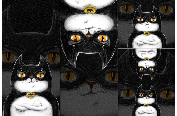 Panel na śpiworek - Bat-cat