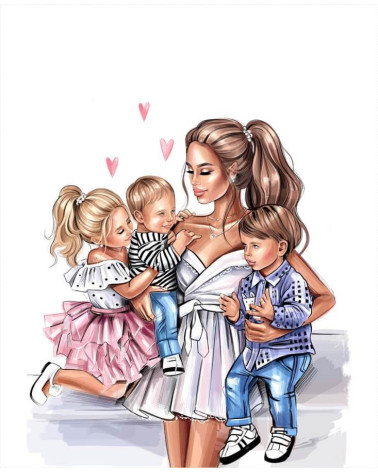 Mom & kids 5