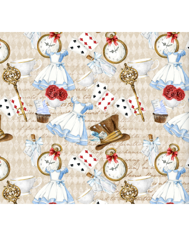 Fabric "Alice in Wonderland 13"