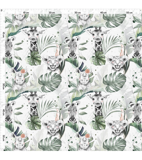 Safari babies girl fabric