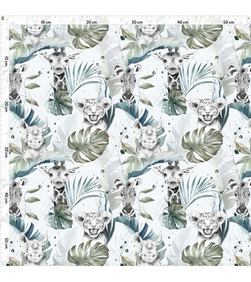 Safari babies boy fabric