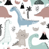 Dinosaurs Fabric/Knit loop 1m noris outlet