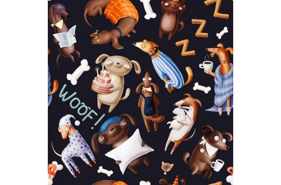 Polyester "Dogs 2"