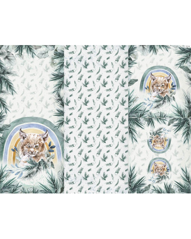 POLYESTER PANEL FÜR Schlafsack TROLLEY- Animal rainbow 1