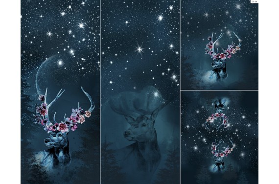 Panel na śpiworek - Winter forest 3