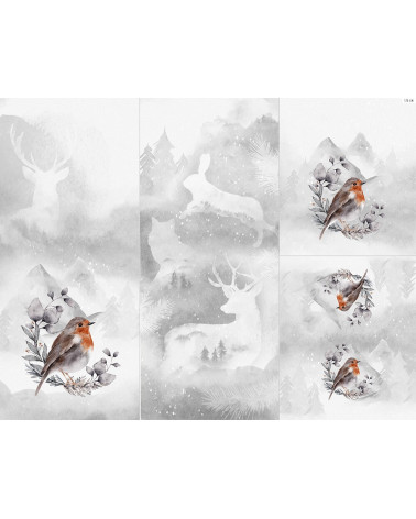 Panel na śpiworek - Winter forest 6 