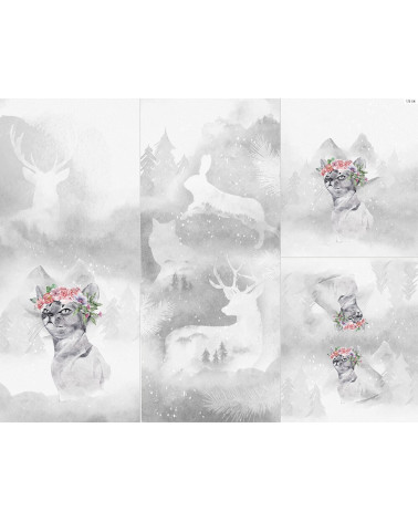 Panel na śpiworek - Winter forest 7