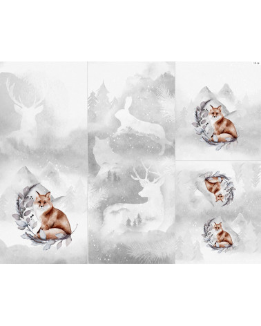 Panel na śpiworek - Winter forest 8