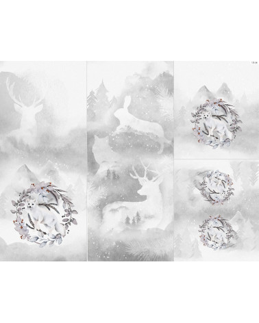 Panel for sleeping bag - Winter forest 14