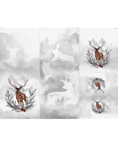 Panel na śpiworek - Winter forest 12