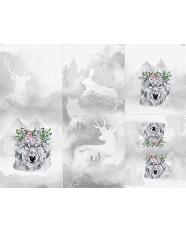 Panel for sleeping bag - Winter forest 13