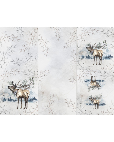 POLYESTER PANEL FÜR Schlafsack TROLLEY -Winter forest 9