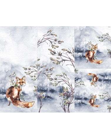 Panel for sleeping bag - Winter forest 10