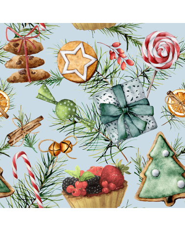 Christmas blue sweets