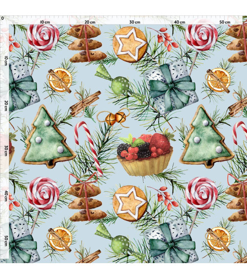 Christmas blue sweets