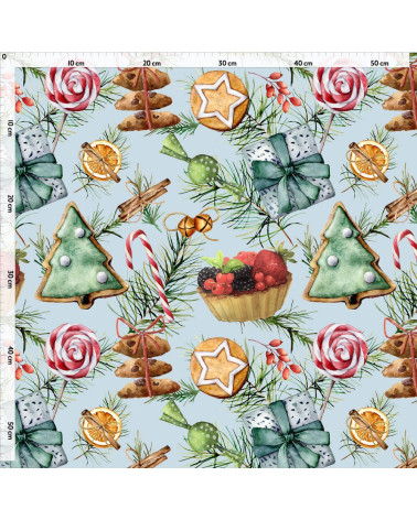 Christmas blue sweets