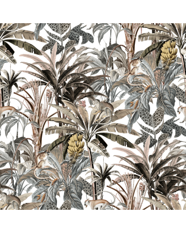 Jungle monkey 1 tkanina