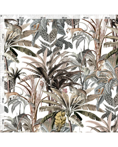 Jungle monkey 1 tkanina