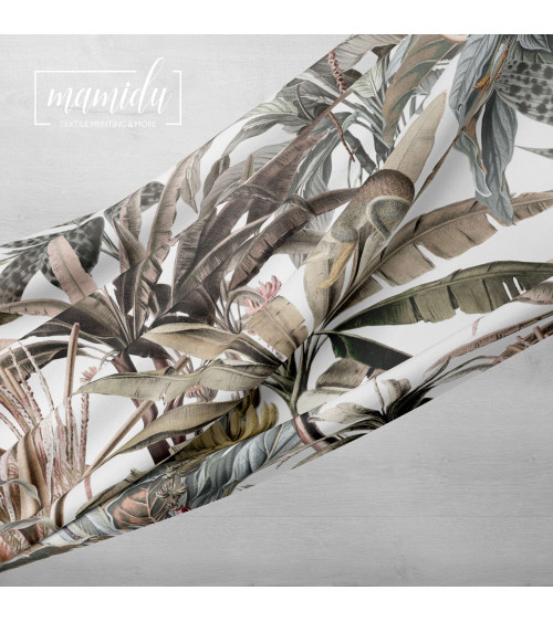 Jungle monkey 1 tkanina