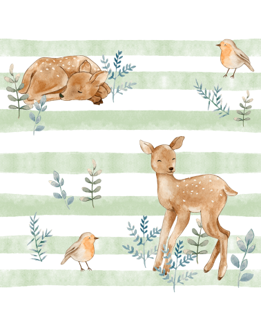 Younger deer tkanina