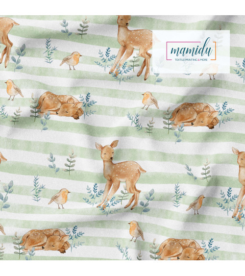 Younger deer tkanina