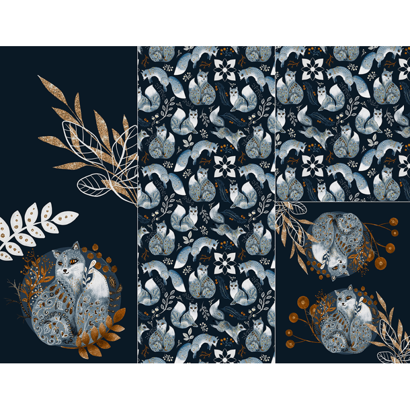 Panel na śpiworek Folk Fox