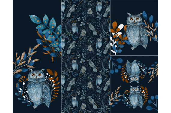 Panel for sleeping bag Folk Owl 1