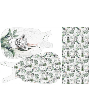 Blende für Schlafsack- Safari baby girl 1