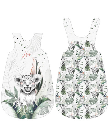 Panel for Sleeping bag- Safari baby girl 1