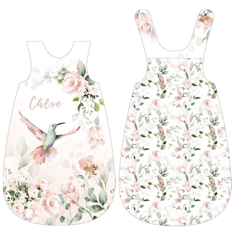 Blende für Schlafsack-  Pink hummingbirds