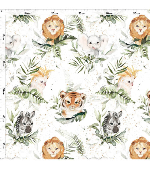 Baby tropic animals 2 tkanina