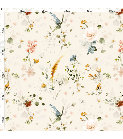 Pastel meadow 2 tkanina