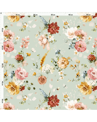 Pastel meadow 4- tkanina