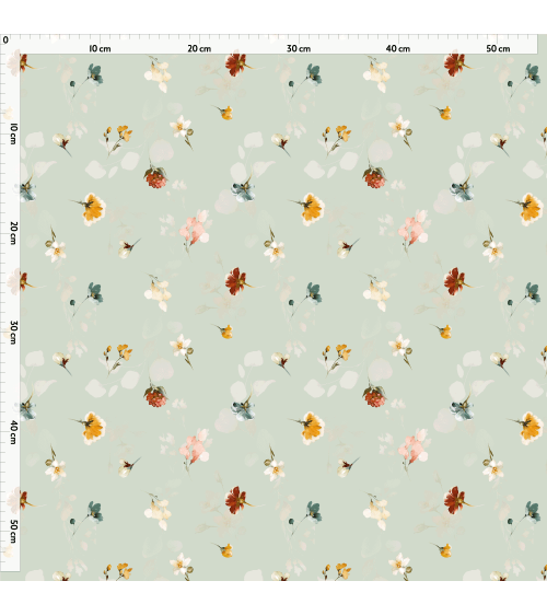 Pastel meadow 5- tkanina
