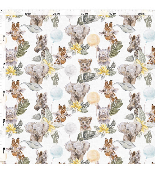 Savana cute animals 5 tkanina