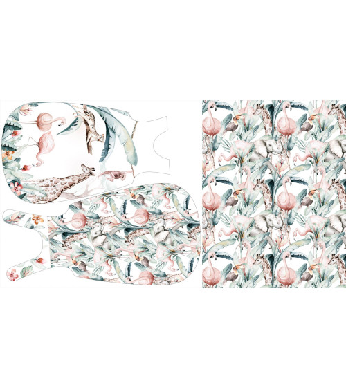 Panel for Sleeping bag- African wildlife 2