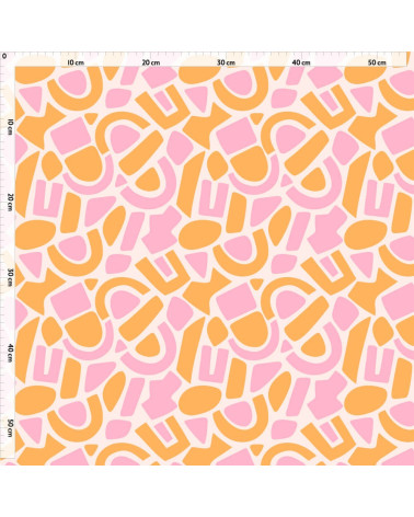 Pink abstract 2 tkanina